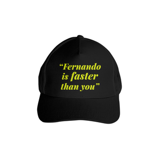 Nome do produtoBoné Fernando Alonso Faster Than You [COM TELA]