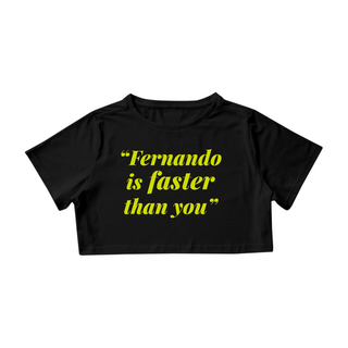 Nome do produtoCropped Fernando Alonso Faster Than You