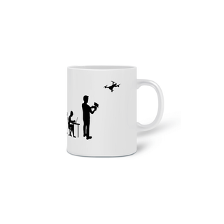 Nome do produtoCaneca de Cerâmica Drone Evolution