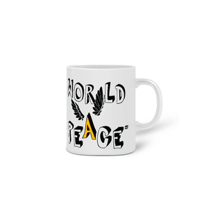 Nome do produtoWorld Peace - Caneca de Cerâmica para Bebidas Quentes