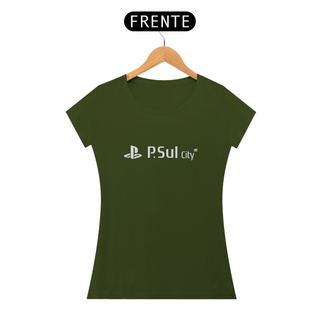 Nome do produtoP SUL - Camiseta Baby Long Estampa P Sul Cores