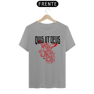 Nome do produtoCamiseta São Miguel Quis ut Deus - Clara