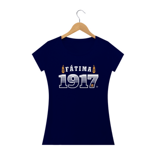 Nome do produtoCamiseta Nossa Senhora de Fátima - 1917 - feminina