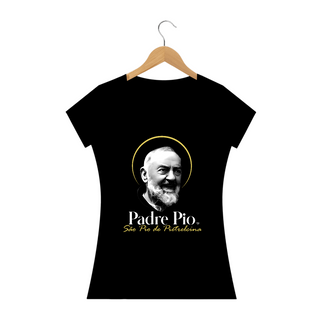 Nome do produtoCamiseta Padre Pio - São Pio de Pietrelcina - feminina