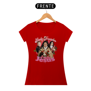 Nome do produtoCamiseta Santa Teresinha Bootleg - Feminina