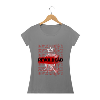 Nome do produtoT-SHIRT FEMININA - REVOLUÇÃO