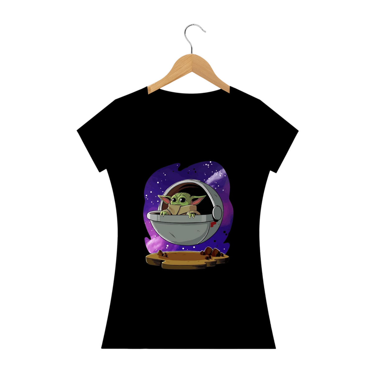 Nome do produto: T-SHIRT FEMININA - BABY YODA