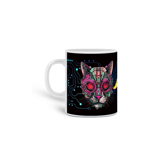 Caneca Meow Ink - Cybercat
