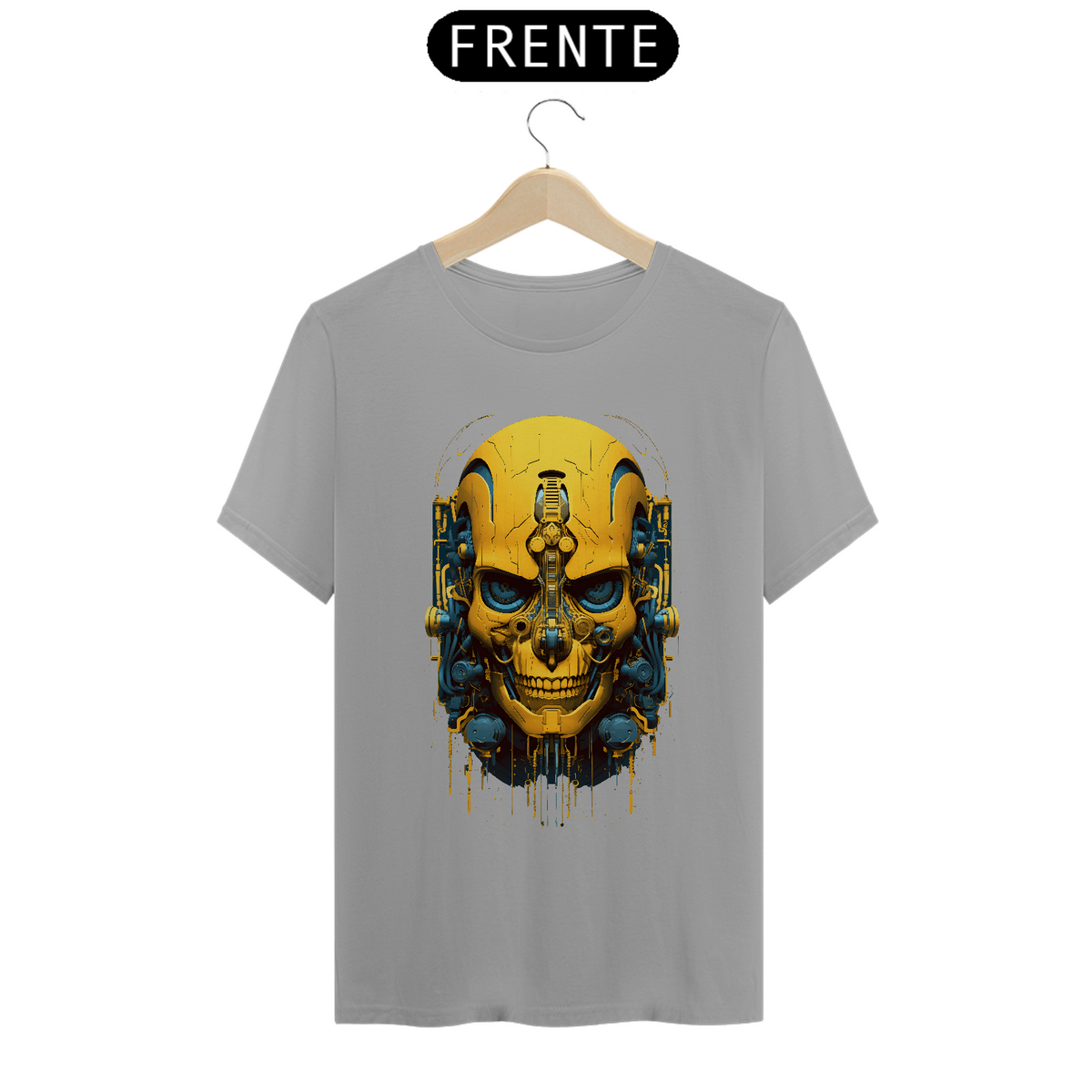 Nome do produto: T-Shirt - Ciborg Skull Adamantium