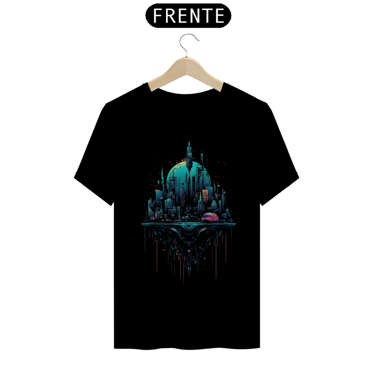 Nome do produto: T-Shirt - Cyberpunk Dome City