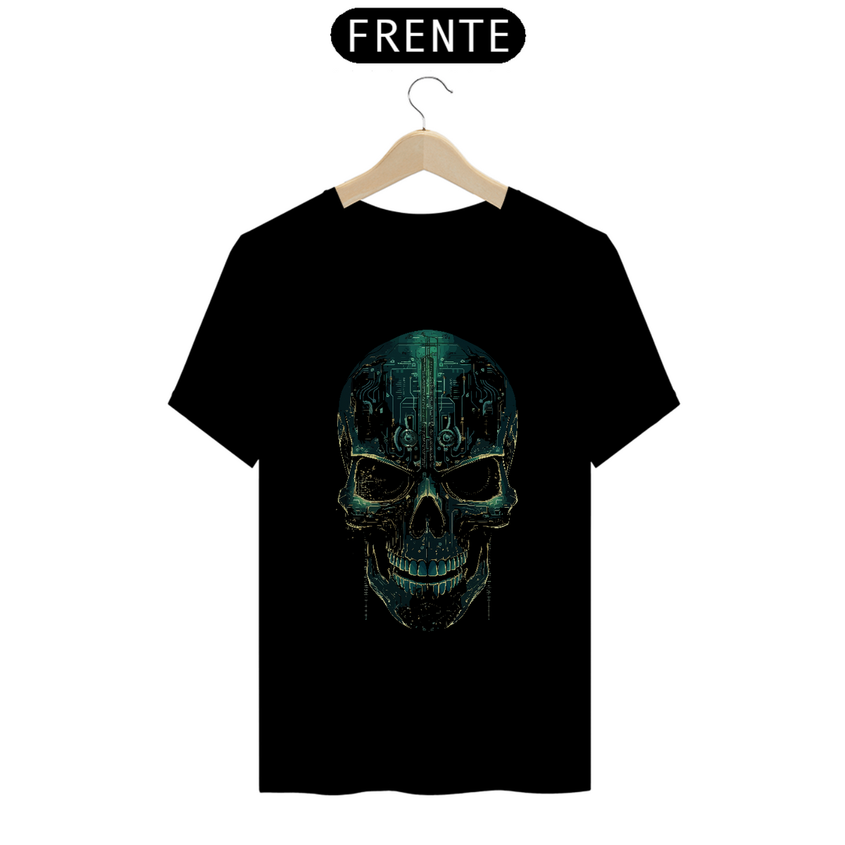 Nome do produto: T-Shirt Cyber Skull