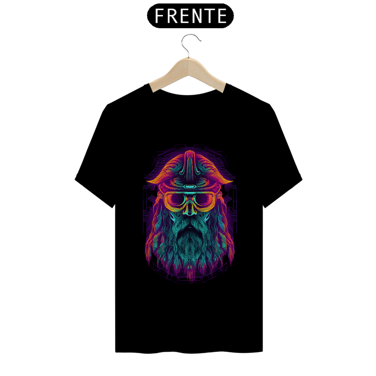 Nome do produto: T-Shirt - Neon Space Viking