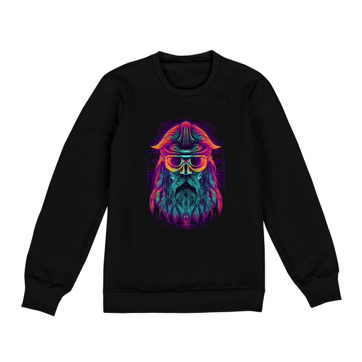 Nome do produto: Moletom Unissex - Neon Space Viking