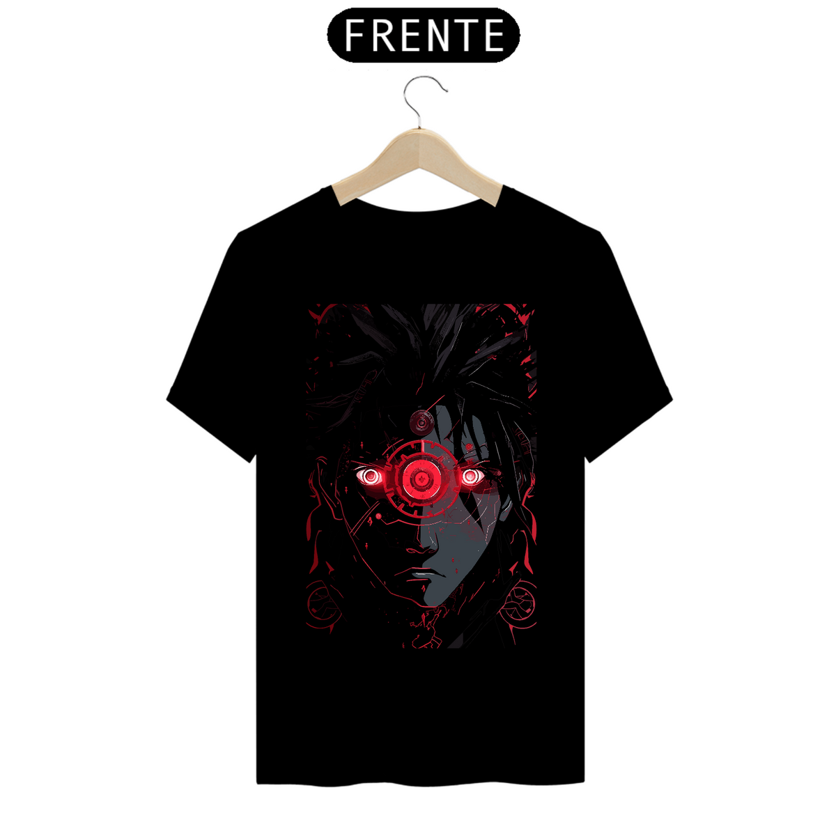 Nome do produto: T-Shirt - Sasuke Uchiha Techno Sharingan II