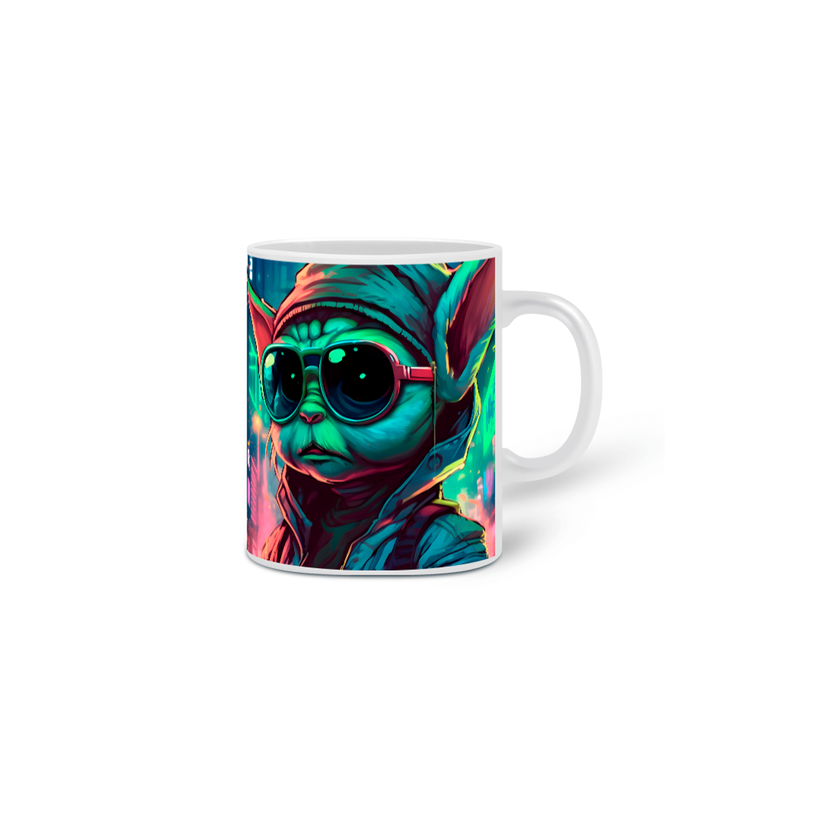 Nome do produto: Caneca Cyberpunk - Raze Vexx Mando