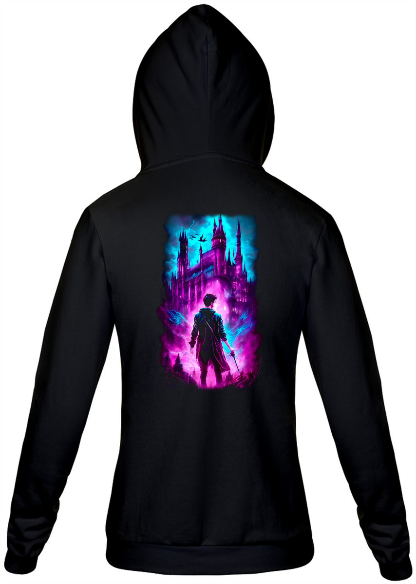 Nome do produto: Moletom Cyberpunk - Neon Sorcerer