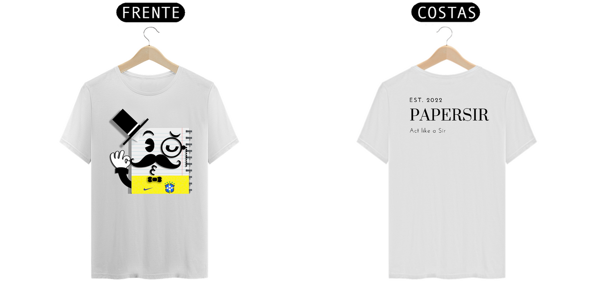 Nome do produto: Camiseta Classica - PaperSir BR