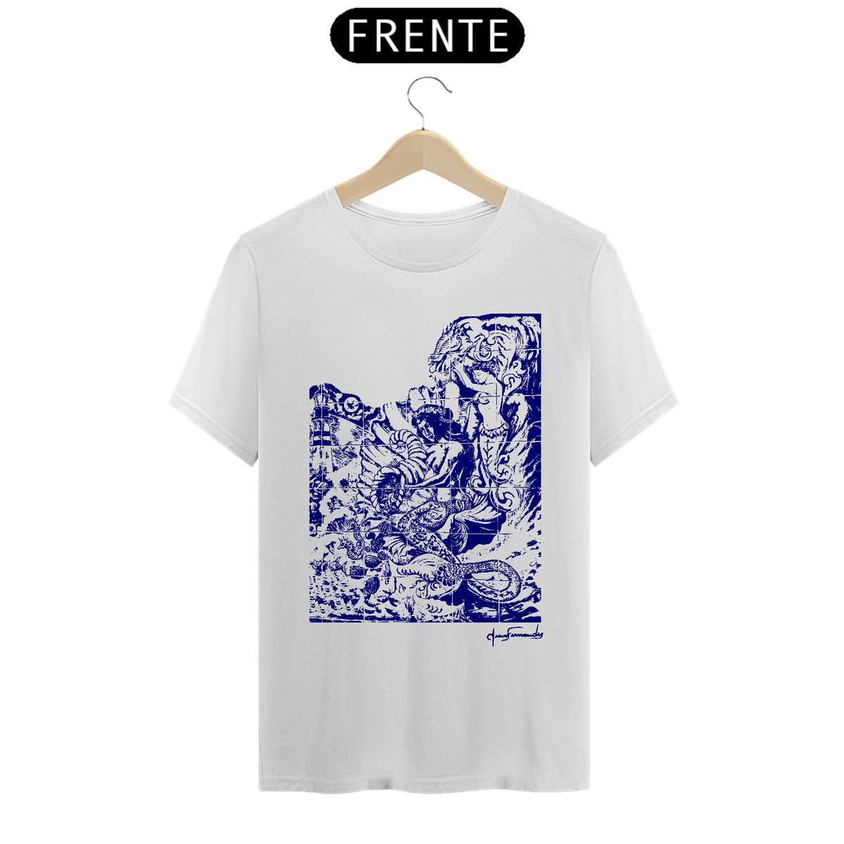 Nome do produto: Camiseta Básica Sereias