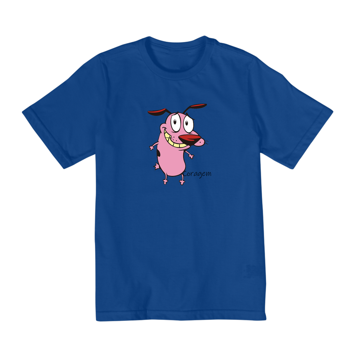 Nome do produto: Camiseta Infantil (2 a 8) Coragem, o Cão Covarde 1