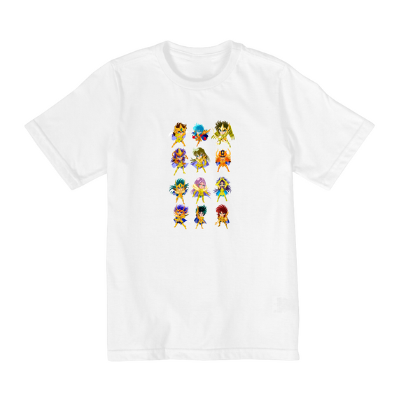 Camiseta Infantil (2 a 8) Cavaleiros Do Zodiaco 6