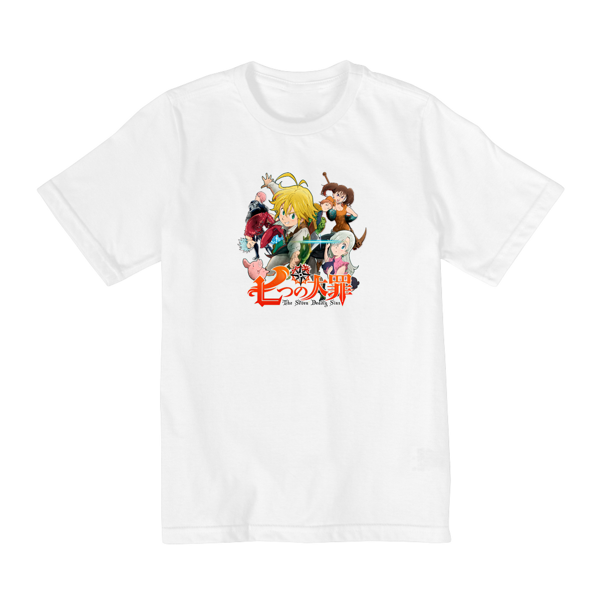 Nome do produto: Camiseta Infantil (2 a 8) Nanatsu No Taizai 7