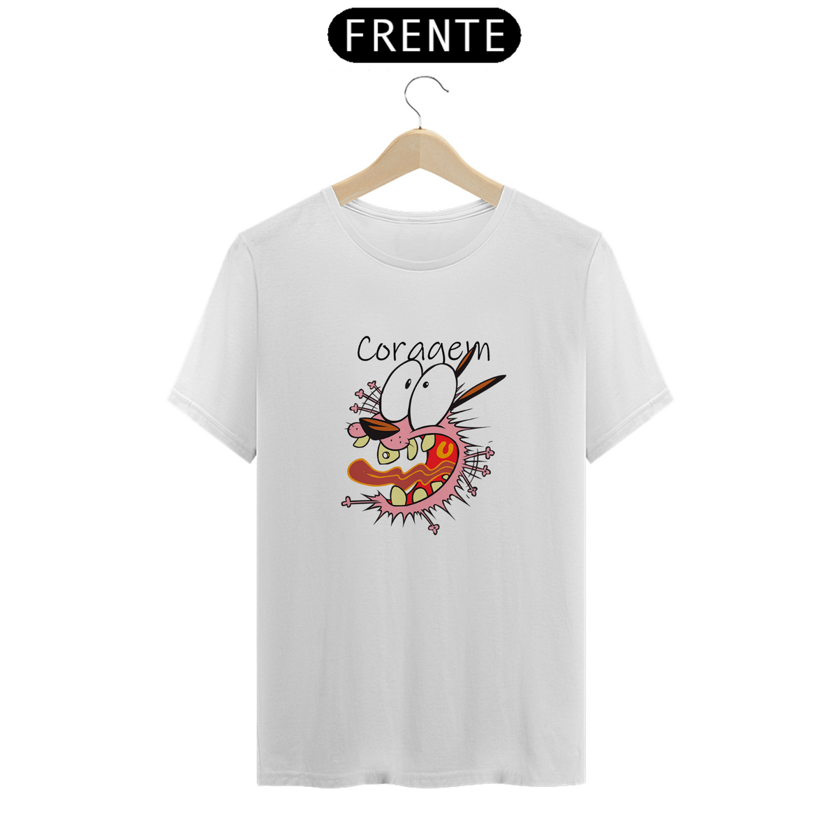 Nome do produto: Camiseta Unissex Coragem, o Cão Covarde 2