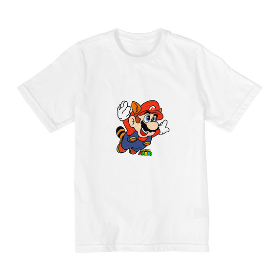  Camiseta Infantil (2 a 8) Super Mario 1