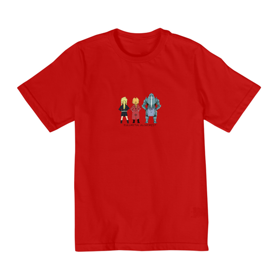 Camiseta Infantil (2 a 8) Fullmetal Alchemist 3