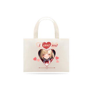 Nome do produtoEco Bag I Love You ! , anime girl print