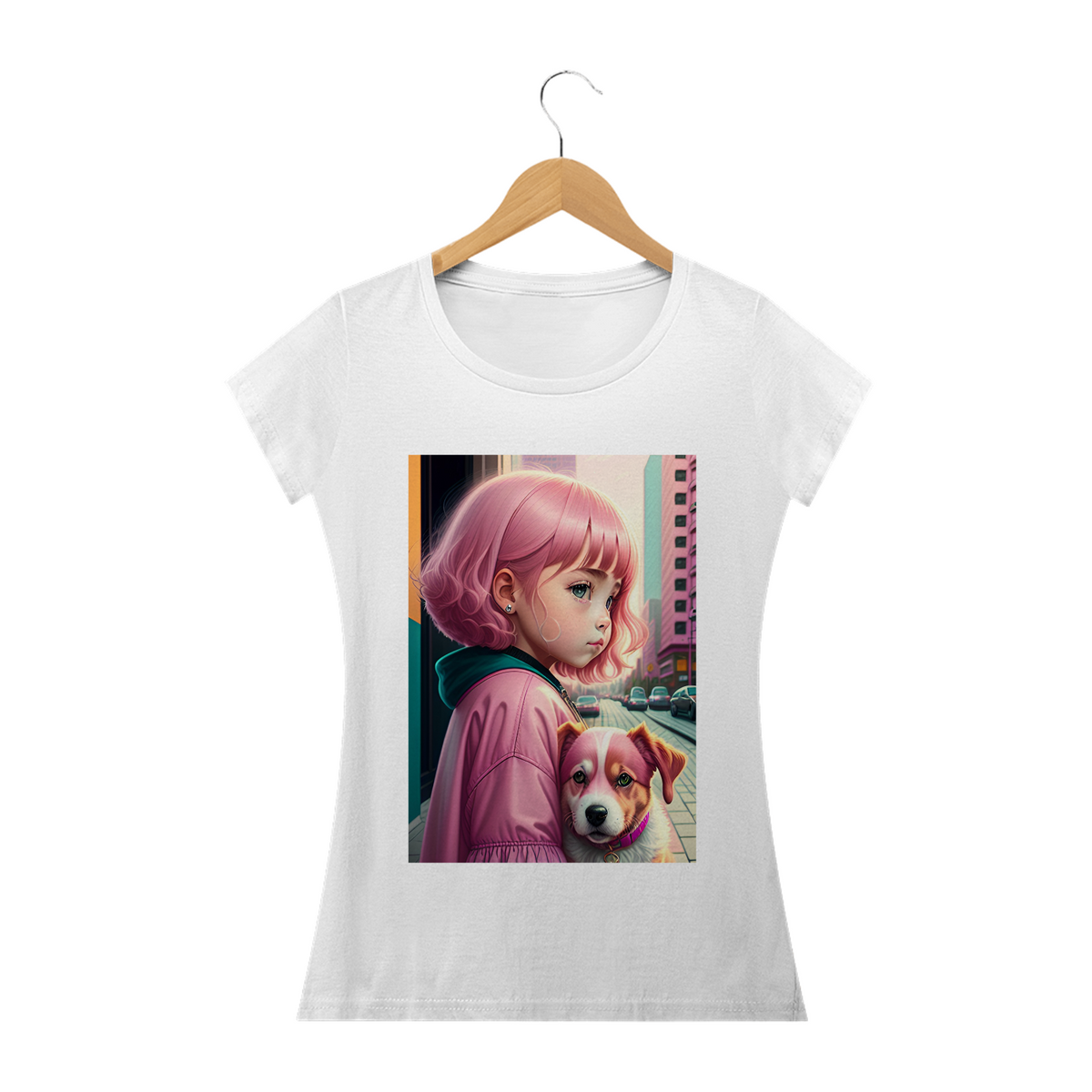 Nome do produto: Camiseta Baby Long - Pink Girl