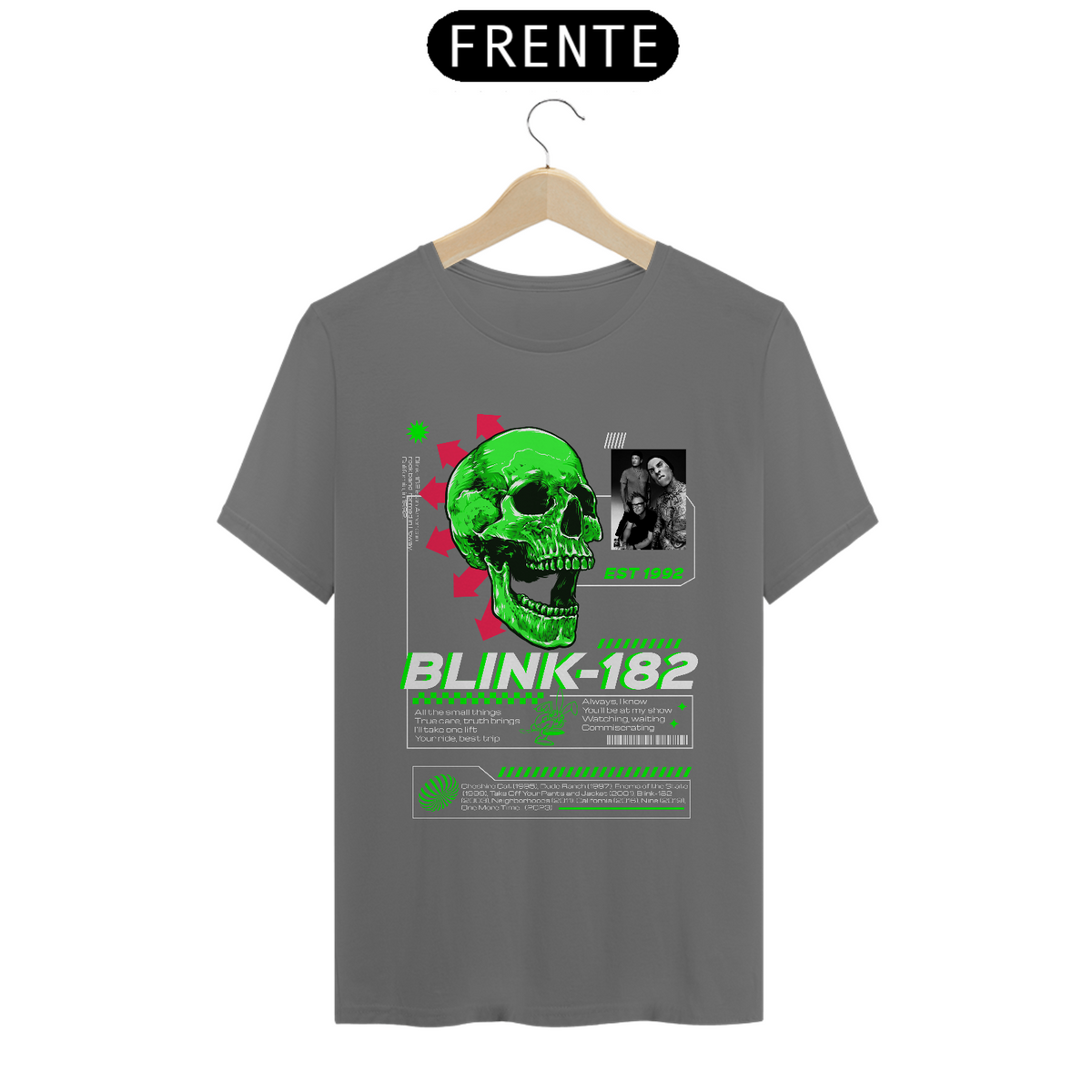 Nome do produto: Camiseta Estonada Blink-182 EST 1992