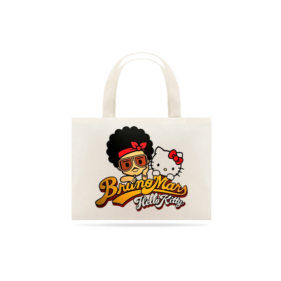 Ecobag Bruno Mars x Hello Kitty