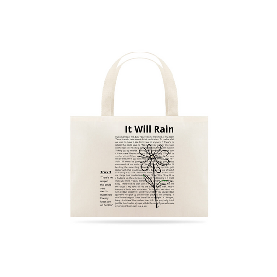 Ecobag Bruno Mars It Will Rain