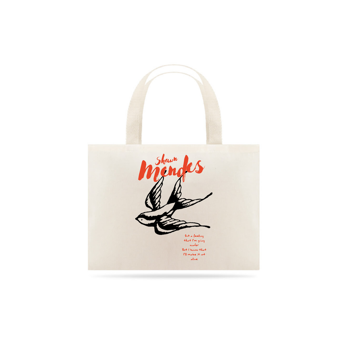 Nome do produto: Ecobag Shawn Mendes Bird Tattoo