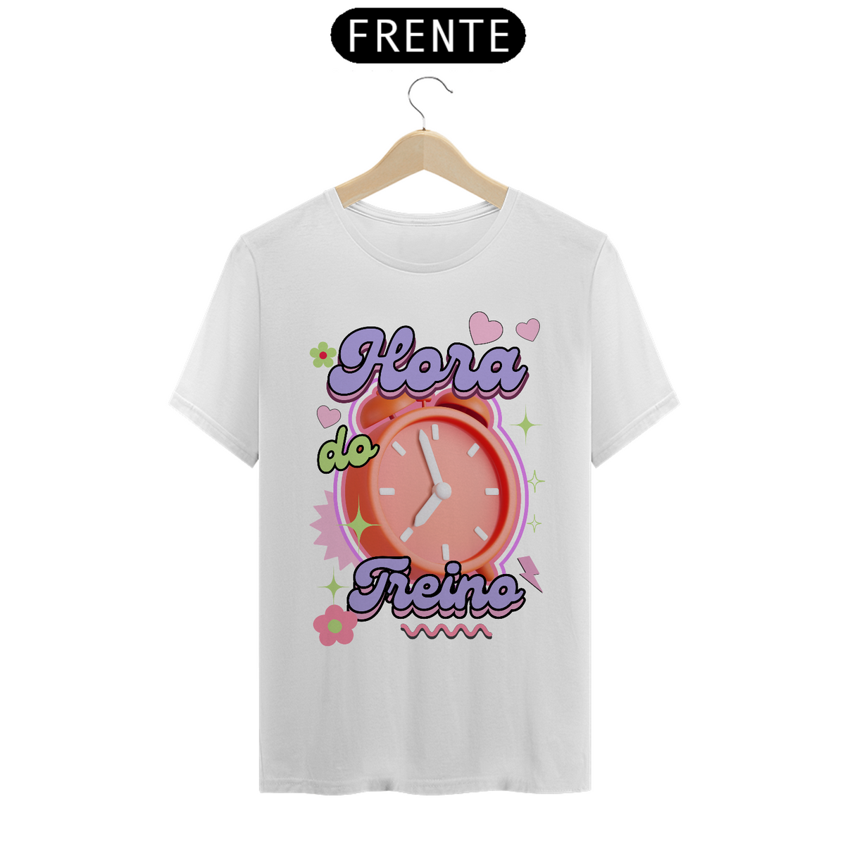 Nome do produto: Camiseta Hora do Treino (Estampa Frente)