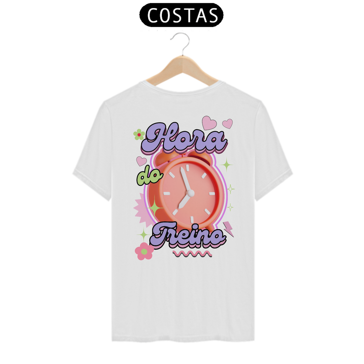 Nome do produto: Camiseta Hora do Treino (Estampa Costas)