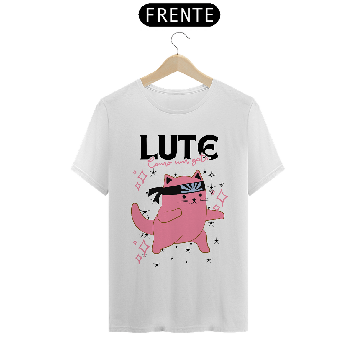 Nome do produto: Camiseta Lute Como um Gato