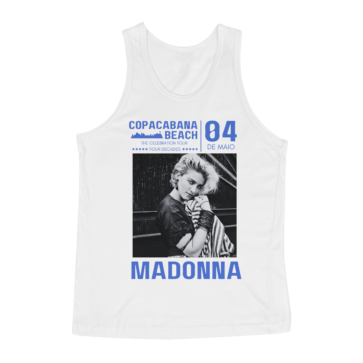 Nome do produto: Regata Madonna Four Decades