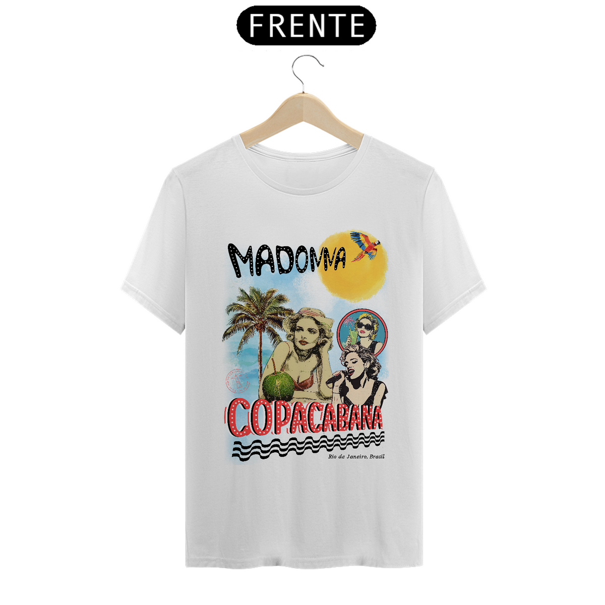 Nome do produto: Camiseta Madonna Copacabana