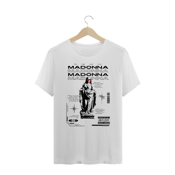 Camiseta Plus Size The One and Only Madonna (Branca)