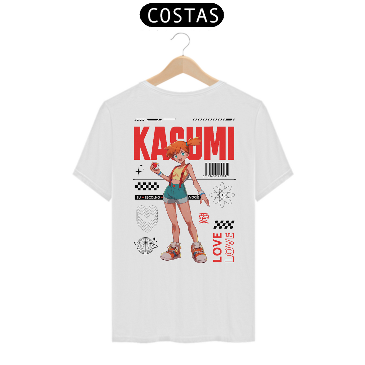 Nome do produto: Camiseta Misty Eu Escolho Você (Estampa nas Costas) Branca