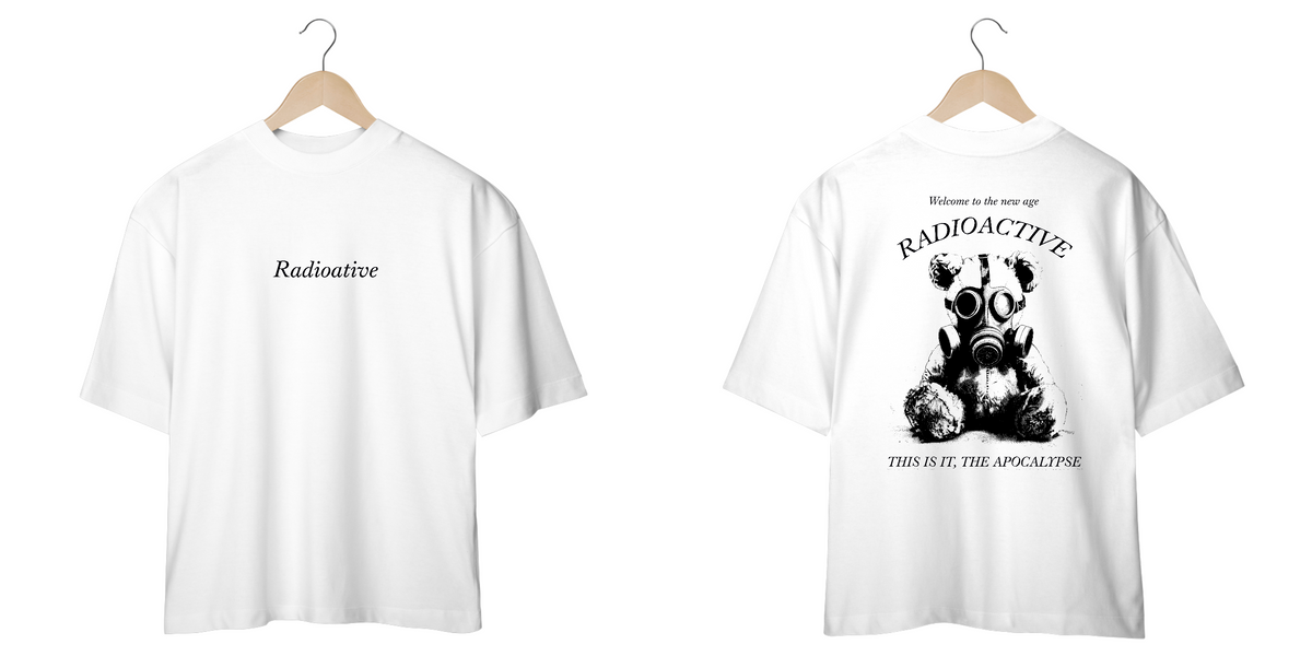 Nome do produto: Camiseta Oversized Imagine Dragons Radioactive (Estampa Frente e Costas)