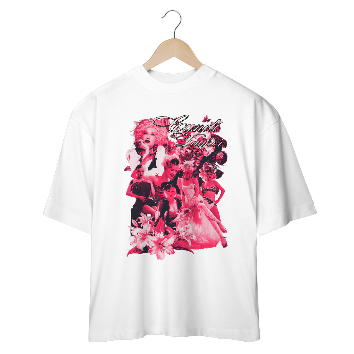 Nome do produto: Camiseta Oversized Cyndi Lauper