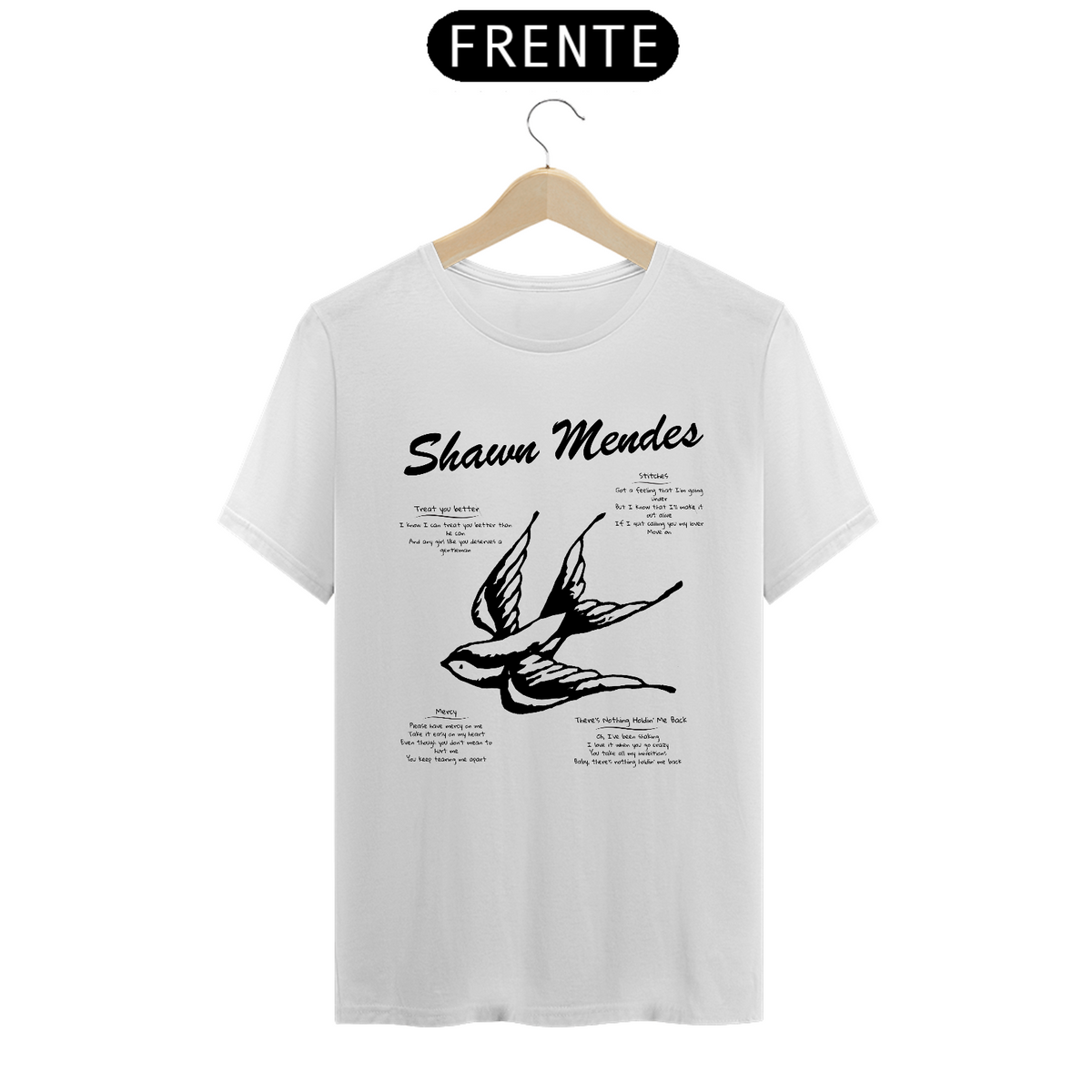 Nome do produto: Camiseta Shawn Mendes Songs