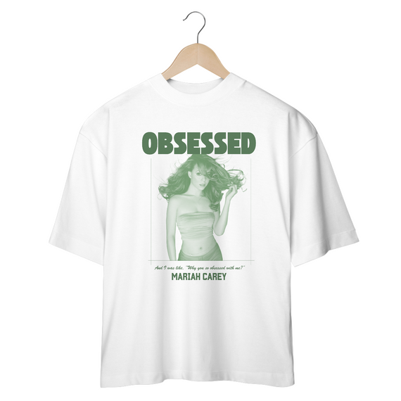 Camiseta Oversized Mariah Carey Obsessed