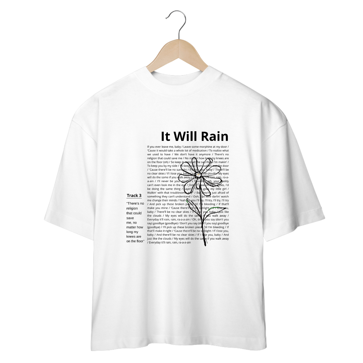 Nome do produto: Camiseta Oversized Bruno Mars It Will Rain