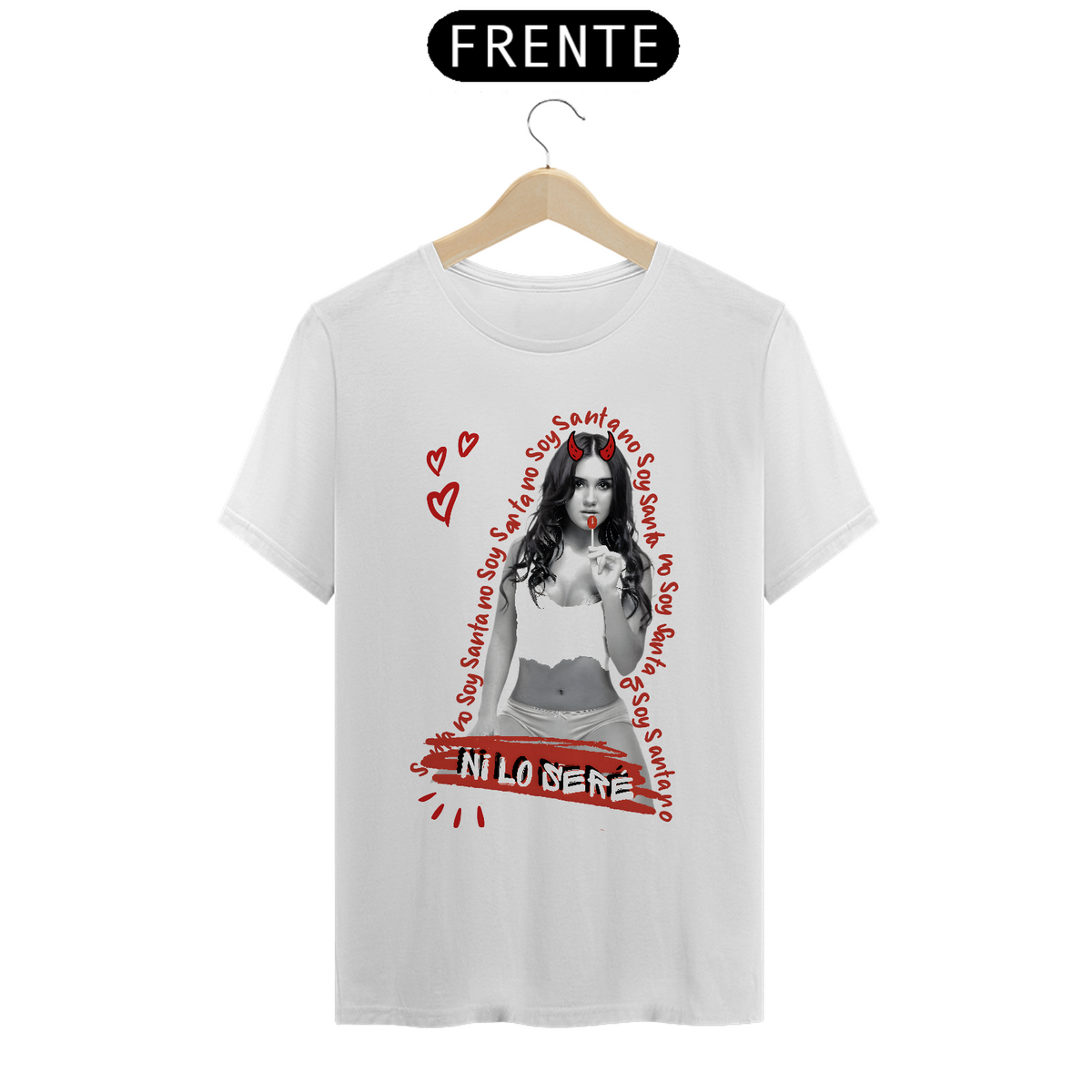 Nome do produto: Camiseta Dulce Maria - Santa no Soy