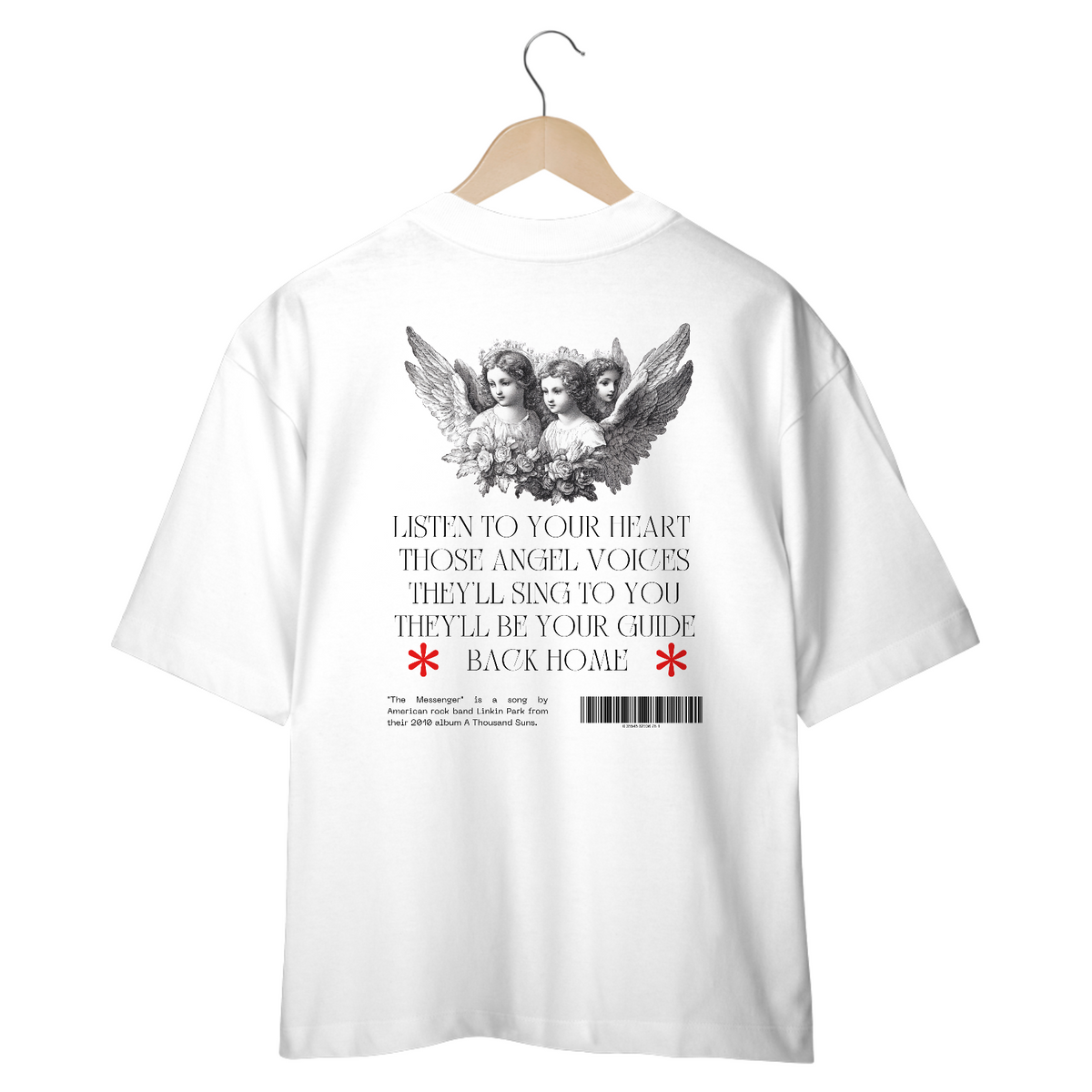 Nome do produto: Camiseta Oversized Linkin Park The Messenger (Estampa nas Costas)