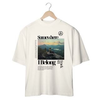 Nome do produtoCamiseta Oversized Linkin Park Somewhere I Belong (Branca & Off White)