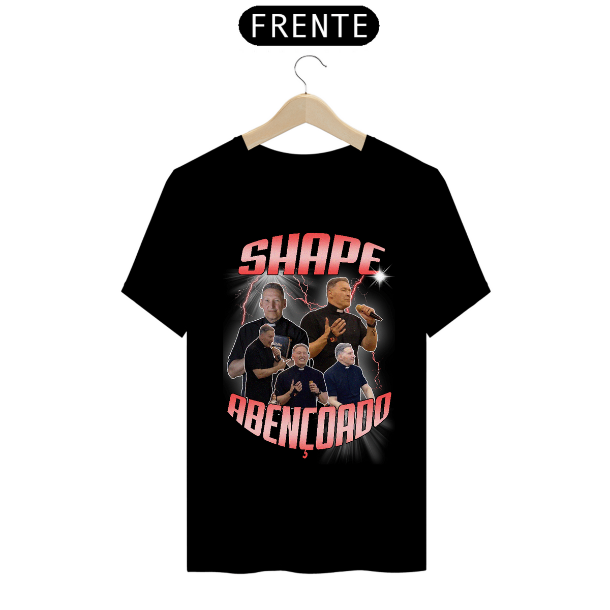 Nome do produto: Camiseta Shape Abençoado (Estampa na Frente)